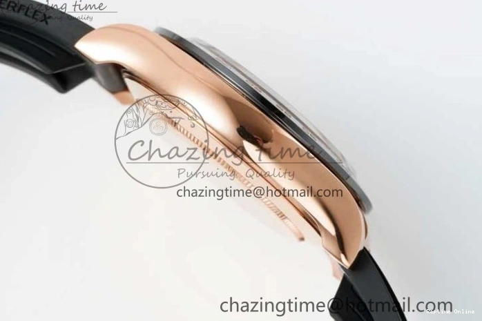 0517 Stretchable Daytona 116515 QF 1:1 Best Edition Black RG Dial on Oysterflex Rubber Strap SA 2273